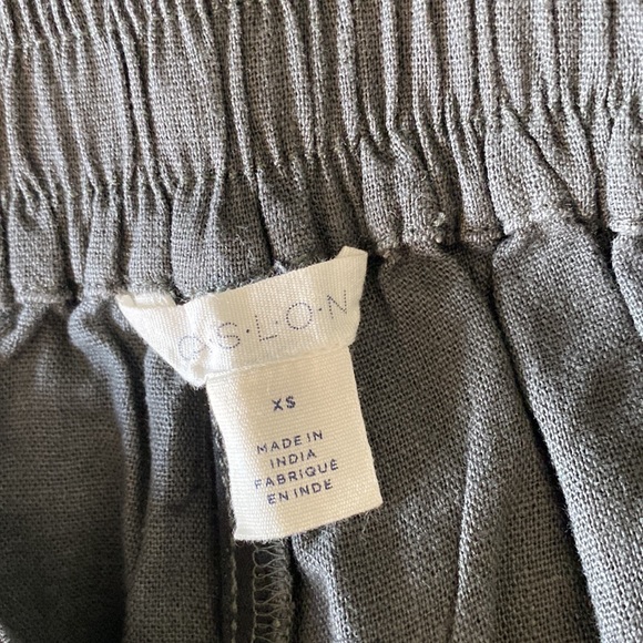 Grey part linen Calslon beluga shorts - Picture 8 of 9